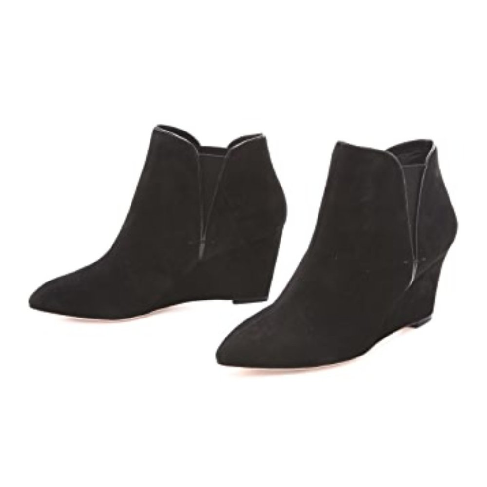 Jean-Michel Cazabat Suede Wedge Booties